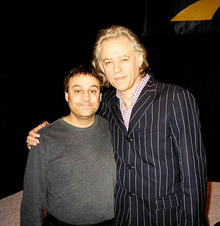 Al Gomes and Bob Geldof